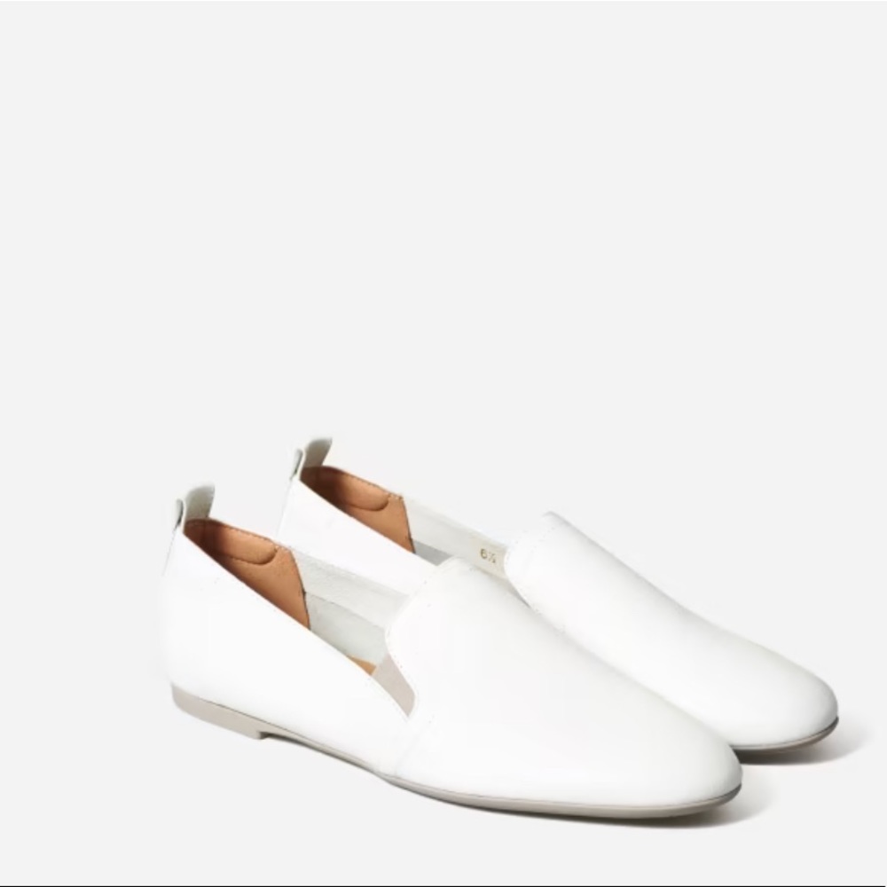 Everlane The Leather Slip-On Size 9- White